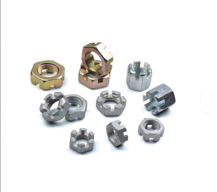 Hex Slotted Thin Nuts — view 3